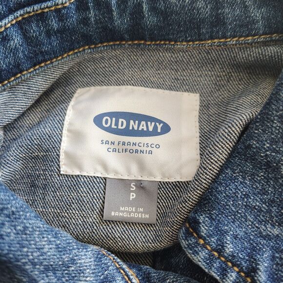 OLD NAVY Denim Jean Jacket Small Women's Waist Length Classic Style - Picture 4 of 5